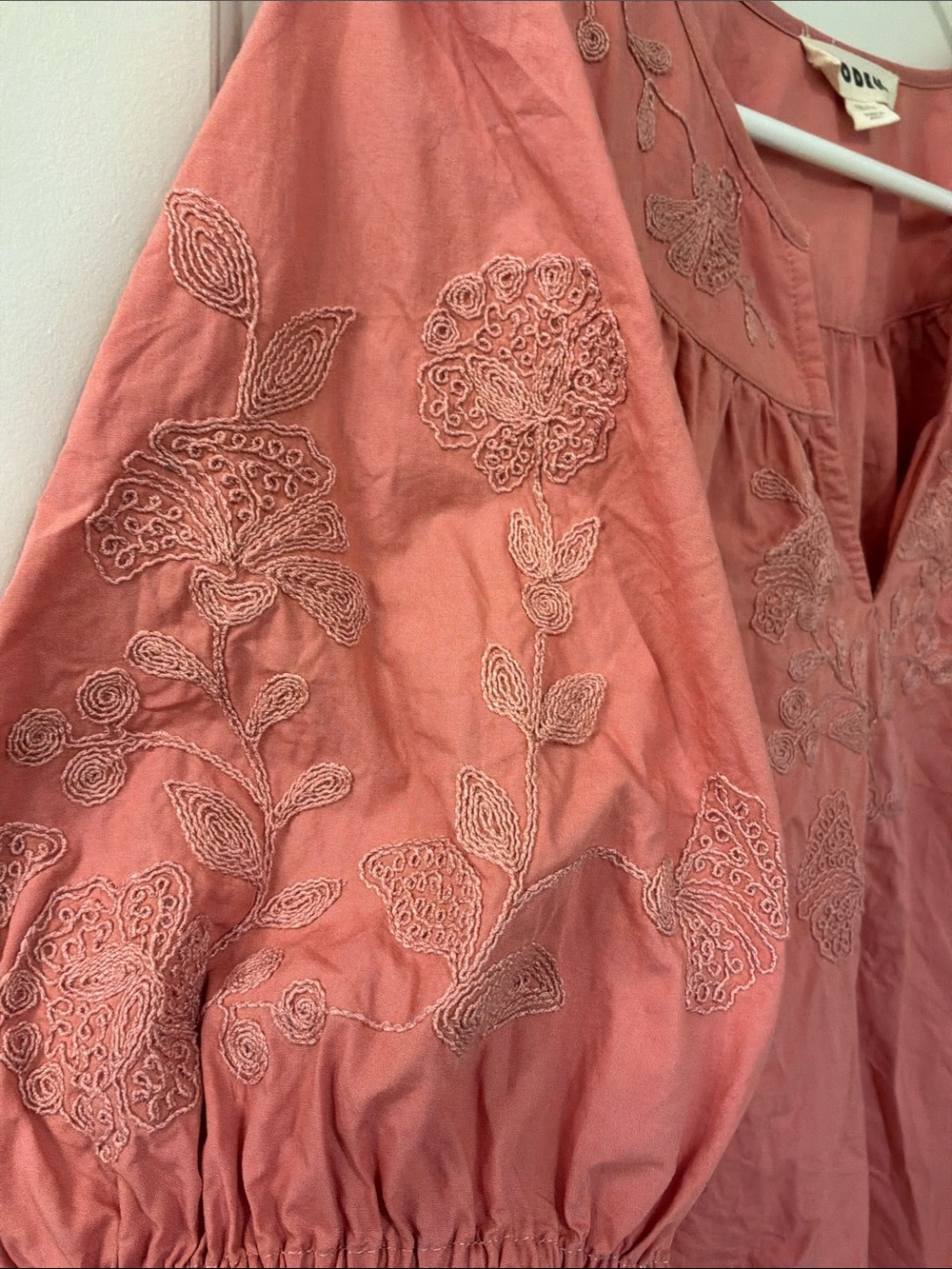 Boden Embroidered Cotton Tunic Top